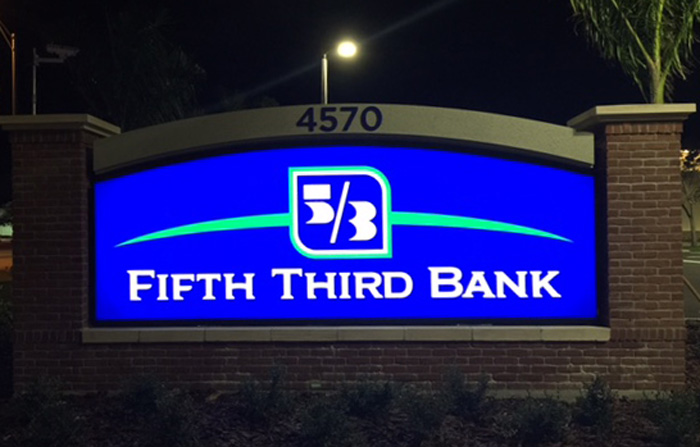 bank monument sign ft myers