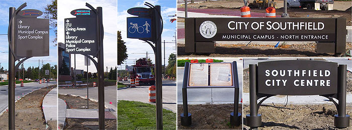 city wayfinding signs