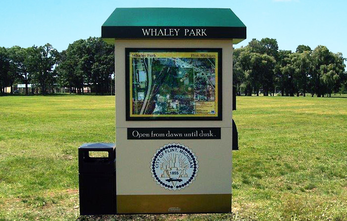 outdoor park kiosk