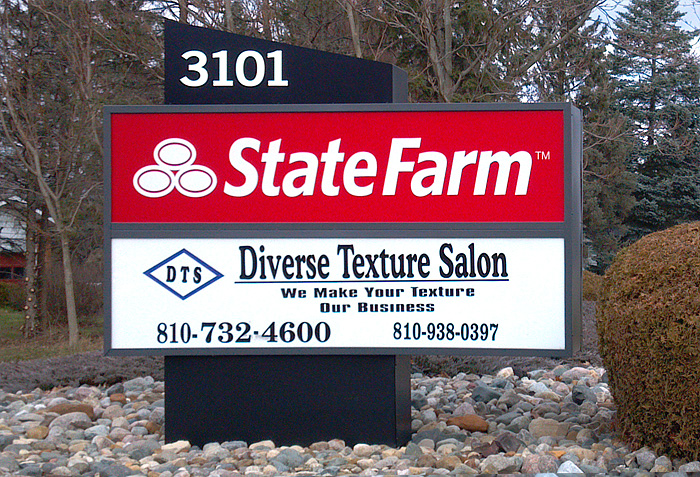 state farm corporate logo sign flint michigan signs by crannie