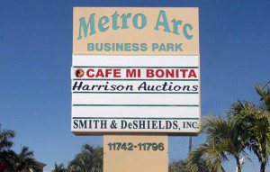 poll sign non illuminated letters