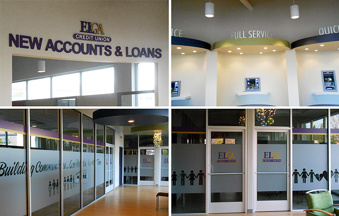 Elga Credit Union Custom Interior Signs Signs By Crannie