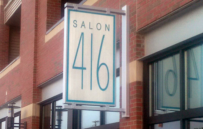 hair salon business sign