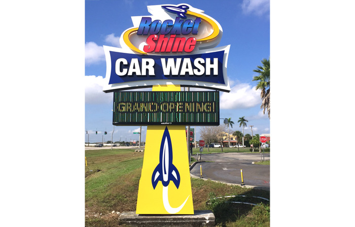 car wash sign