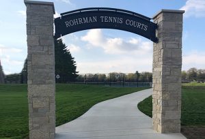 archway entrance tennis court