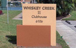 florida clubhouse monument sign