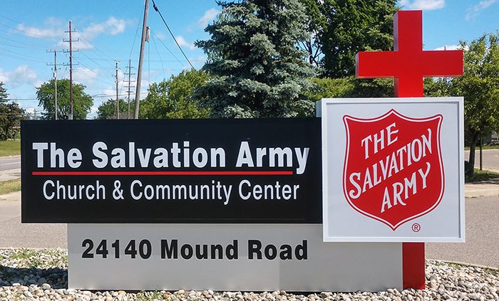 aluminum monument sign