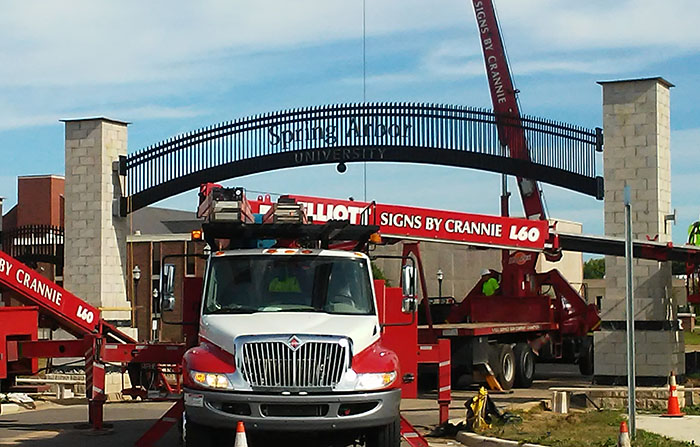 Archway entrance construction